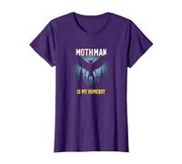 Mothman es mi hogareño: Misterio del Bosque Amante críptido Camiseta, Mujer, Morado, 3XL