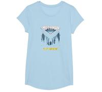 Mothman es mi hogareño: Misterio del Bosque Amante críptido Camiseta, Niñas, Azul Bebé, Mediano