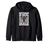 Mothman Es Real Y Él Es Mi Novio Criptozoología Chica Mamá Sudadera con Capucha