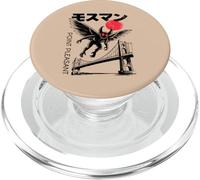 Mothman Katakana Japonesa Retro Cryptid Point Pleasant PopSockets PopGrip para MagSafe