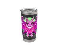 Mothman Pastel Goth Cute Creepy 3 Eyed Beast Kawaii Cryptid Vaso térmico de acero inoxidable de doble pared