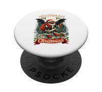 Mothman robó Navidad Navidad Vibes Cryptid Lover Folklore PopSockets PopGrip Adhesivo
