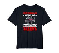 Mothman Una Leyenda Que Nunca Duerme I Mothman Camiseta, Hombre Tallas Grandes, Negro, 3X Alto