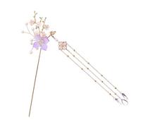 MOTHNUR 1 PC Cañera Para El Cabello Barrettes Pearl Hair Pins Hair Pea Pearl Hoop Pendientes Retro Chopstick Technpin For Women Cabello De Borde Chopstick Flower Alejo
