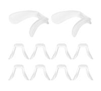 MOTHNUR 10 Almohadillas de Silicona para Puente Nasal de Gafas Forma de U Reemplazo Suave y Ergonómico 10 Piezas para Reparación y Soporte Cómodo Uso Diario