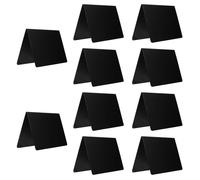 MOTHNUR 10 Mini Letreros de Pizarra Pequeños para Escritorio, Etiquetas Negras para Boda, Señales Decorativas Reutilizables, Carteles para Comida y Mesas, Pizarras de Tiza para Eventos