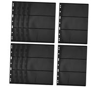 MOTHNUR 10 Piezas Álbum Hojas Interiores Doble Cara con Líneas y Orificios Estándar Páginas Almacenamiento Sellos para Coleccionistas y Organizador Flexible