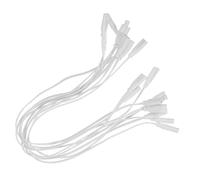 MOTHNUR 10 Piezas cable de conexión de la lámpara LED cable de alimentación de doble pasador con enchufe el plastico blanco