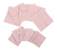 MOTHNUR 10 Unidades Bolsas Pequeñas para Joyería con Botón Presión de Unidades Suave Organizador Práctico para Anillos Pendientes Collares y Pulseras Regalo para Mujeres y Almacenaje