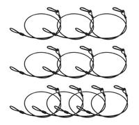 MOTHNUR 10 Unidades Cable de Seguridad Negro para Luces de Escenario Cuerda de Acero de Alta Resistencia Capacidad de Carga Cuerda Segura para Instalación Estable Eventos y Actuaciones