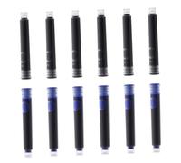 MOTHNUR 100 piezas Cartuchos de Tinta para Pluma Estilográfica Recambios Portátiles Colores Negro y Azul Compatibles con Estándar Prácticos para Oficina y Escuela