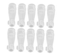 MOTHNUR 10piezas Cubiertas De Pinceles De Maquillaje De Transparente Protección Efectiva Para Cabezales De Pinceles Diseño Redondeado Para Mantener La Limpieza y La Vida Útil