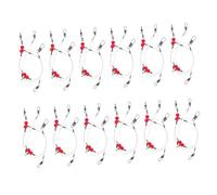 MOTHNUR 12 Piezas Línea Líder de Pesca Alta Resistencia para Agua Salada Alambre Portátil Antibite para Señuelos y Anzuelos Equipo Fiable para Pesca Marina Brazos