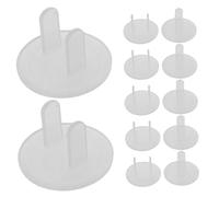 MOTHNUR 12 piezas Unidades Protector Enchufes Bebés Transparentes Patas Tapa Enchufe Seguro para Corriente Pared Prueba Seguridad Eléctrica Fácil Instalación