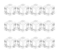 MOTHNUR 130 Cubitos de Hielo Artificiales Acrílicos Transparentes de 18 MM Piedras de Hielo Falsas para Decoración de Mesa Jarrones y Fotografía Relleno Reutilizable para Fiestas y