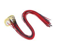 MOTHNUR 15 piezas Captador Piezoeléctrico para Guitarra con Disco Zumbador Pre-cableado Diseño Parche Fácil de Instalar Alta Sensibilidad para Instrumentos Acústicos y Batería Cable de