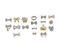 MOTHNUR 18 piezas Decoraciones de Uñas con Mariposas Accesorios Metálicos Duraderos para Manicura Piedras Brillantes para Diseño Elegante y Personalizado