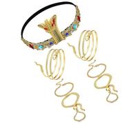 MOTHNUR 1juego Diadema y Brazalete De Serpiente Egipcia Conjunto Para Disfraces De Halloween y Cosplay Accesorios De Fiesta Para Fiestas Temáticas y Representaciones Dramáticas