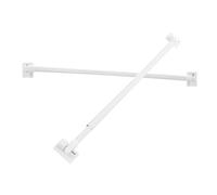 MOTHNUR 2 Barras De Cortina Retráctiles Flexibles Y Ajustables para Armario Barra De Extensión para Cortinas Extensible Pequeña Y Extrafina Color Blanco