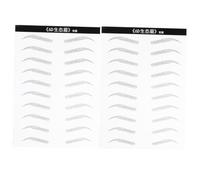 MOTHNUR 2 Hojas De Pegatinas Impermeables Para Cejas Parches Artificiales Para Cejas Tatuajes Para Mujer Tiras De Resistentes Al Agua Duraderas