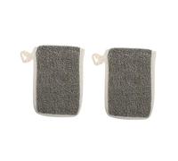 MOTHNUR 2 piezas Bolsa para Jabón de Baño de Lino Negro Bolsa de Almacenamiento para Jabón Doméstico Secado Rápido