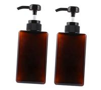 MOTHNUR 2 piezas Botella Dispensadora Bomba Plástica de Unidades para Viaje y Doméstico Color Marrón Práctica y Portátil para Lociones y Geles