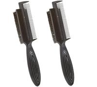 MOTHNUR 2 piezas Cepillo Doble Cara para Peluquería Peine Nylon Flexible para Peinados y Limpieza de Cabello Barbería y Doméstico