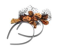 MOTHNUR 2 Piezas Diademas Decorativas Halloween con Diseño de Calabaza y Fantasma Accesorios para Pelo Festivos Cómodas y para Adultos Fiestas