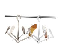 MOTHNUR 2 Piezas Gancho para Zapatos Plástico Secador y Expositor para Botas Colgador para Armario y Entrada Diseño Práctico Blanco para Secado y Organización