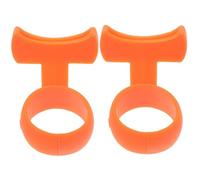 MOTHNUR 2 piezas Protectores Antideslizantes para Dedos Soporte para Púas de Guitarra Entrenamiento para Principiantes Accesorios para Instrumentos Musicales Ayuda para Aprender Acordes