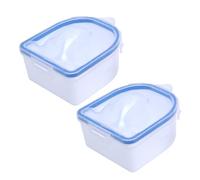 MOTHNUR 2 piezas Tazón para Remojo de Uñas Doble Unidades Cuencos de Manicura de PP Seguros y Duraderos para Quitar Esmalte Permanente Herramientas Portátiles para Cuidado de Uñas Salón y