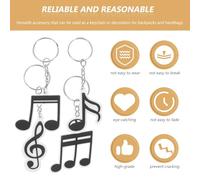 MOTHNUR 20 Llaveros de PVC Temática Musical Colgantes para Llaves Notas y Micrófonos Decoración para Fiesta y Recuerdos Musicales Set de 4 Modelos X 5 Unidades Adecuado para Eventos y