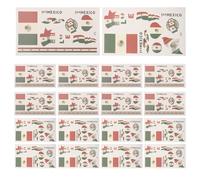 MOTHNUR 20 Parches Pequeños Con La Bandera De México Pegatinas De Fútbol Pegatinas Para Fiestas Temáticas Mexicanas Decoraciones Para Fiestas Temáticas De La Bandera Mexicana