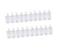 MOTHNUR 20 Piezas Botellas de Viaje Recargables de Dispensador Presionable Material Duradero Aptas para Champú Loción y Crema Compacto para Maletas y Deportes Tapas Color Aleatorio