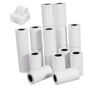 MOTHNUR 20 rollos Papel Térmico para Impresoras de Tiquets Papel de Transferencia Térmica para Máquinas de Tarjetas Compatible Pos Impresión y Nítida Fácil para Cajeros y Comercios