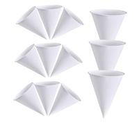 MOTHNUR 200 Piezas de Papel Desechables Unidades Forma Cónica Reforzada para Bebidas Frías Ligeros y Resistentes para Aeropuertos y Postres