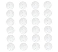 MOTHNUR 24 Piezas Bolas de Golf Huecas Perforadas para Entrenamiento Deportivo Plástico y Duradero para Práctica Casa o Color Blanco