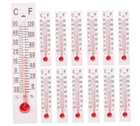 MOTHNUR 25 Piezas Mini Medidores de Temperatura Miniatura Termómetros Decorativos para Juguetes Infantiles Accesorios de Escena Blanco para Manualidades y Decoración