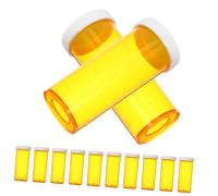 MOTHNUR 25 Piezas Unidades Botellas Mini Portátiles Organizador Pequeño para Medicinas Tapa Incluida Resistente Ligero para Botiquín Viaje Uso Diario