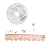 MOTHNUR 260 piezas Accesorios para Hacer Pendientes DIY Set de Tuercas y Complementos para Joyería Kit Creativo Unisex para Manualidades de Bisutería