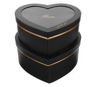 MOTHNUR 2piezas Caja De Obsequio De San Valentín Forma De Corazón Cajas De Cartón Vacías Ventana Para Bodas y Cumpleaños Embalaje De Dulces