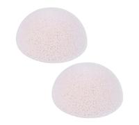 MOTHNUR 2piezas Esponja Bambú Esponja Facial Redonda Natural Desmaquillante Para Limpieza Facial Para Cuidado Piel