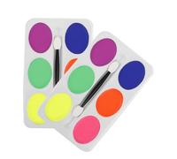 MOTHNUR 2piezas Kit De Maquillaje Facial Aceitoso Para Halloween De Con Pinceles Pintura Corporal Artística Para Fiestas y Escenarios Aplicación Segura y Fácil Para Adultos