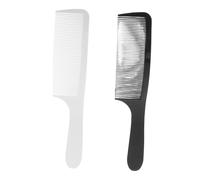 MOTHNUR 2piezas Peine Para Cortadora Curva Profesional De Hombre Antiestático Peine De Barbero Para Corte De Pelo Incluye Color Negro y Blanco Para Peluquería y Uso Salón
