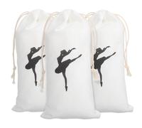MOTHNUR 3 Piezas Bolsa para Zapatillas de Ballet Bolsa de Almacenamiento Antiarañazos con Cordón Portátil para Niñas Bailarinas Práctica y Viaje