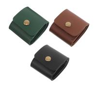 MOTHNUR 3 Piezas Estuche para Púas de Guitarra de PU con Compartimentos Plegable y Portátil Organizador Enrollable para Púas Adecuado para Guitarras Acústicas y Eléctricas Resistente y