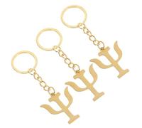 MOTHNUR 3 Piezas Llaveros Psicólogos Acero Inoxidable Resistente Símbolo Psicología Colgante para Bolsa Mochila Profesores Estudiantes