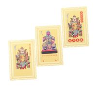 MOTHNUR 3 Piezas Tai Sui Amulet Cards Year Of The Horse Metal Protection Plaques Feng Shui Luck Charm For Wallet And Year Blessing Gift