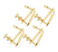 MOTHNUR 4 Afinadores Metálicos para Violín 4/4, Microafinadores de Cuerda de Metal, Color Dorado Clásico, Juego de 4 Piezas, Accesorios Profesionales para Ajuste Preciso del Tono en