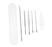 MOTHNUR 4 Juegos Púas Oídos Removedor De Cera Espiral Kit Para Eliminar La Cera Oídos Cuchara De Acero Inoxidable Kit De Extracción Para Uso Doméstico